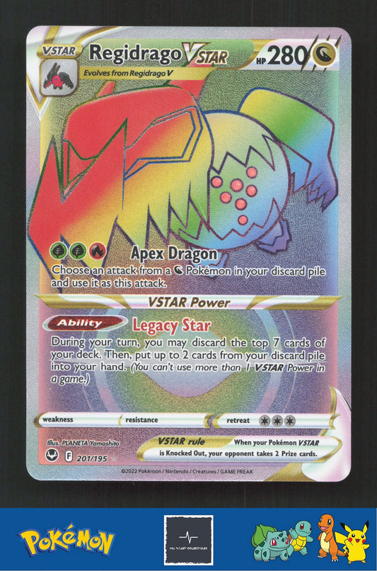 2022 Pokemon SWSH Silver Tempest 201/195 Regidrago Vstar