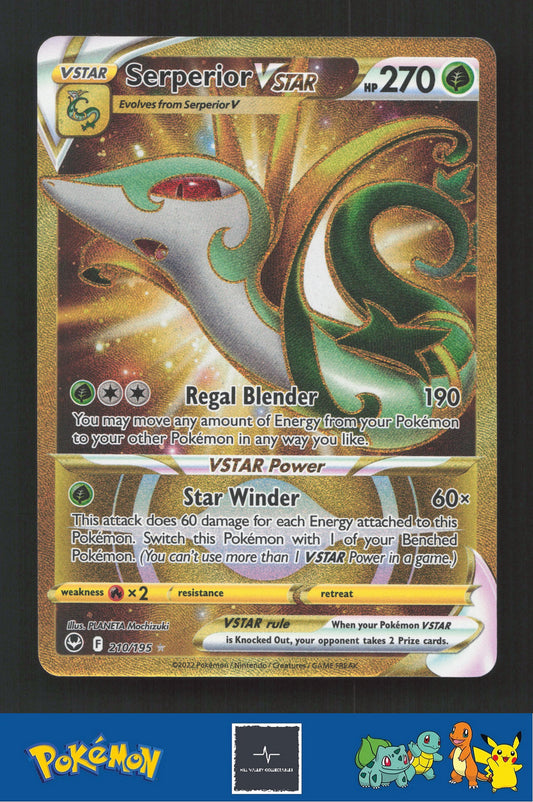 2022 Pokemon SWSH Silver Tempest 210/195 Serperior Vstar
