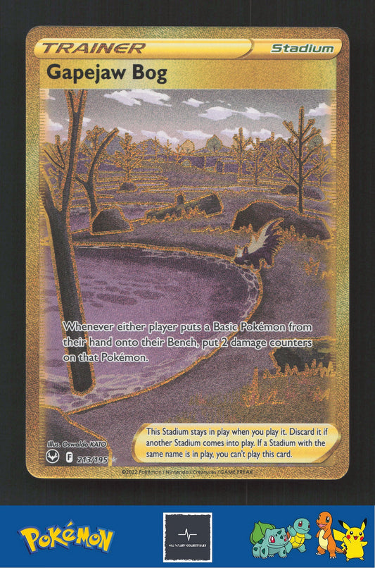 2022 Pokemon SWSH Silver Tempest 213/195 Gapejaw Bog (Skuntank)