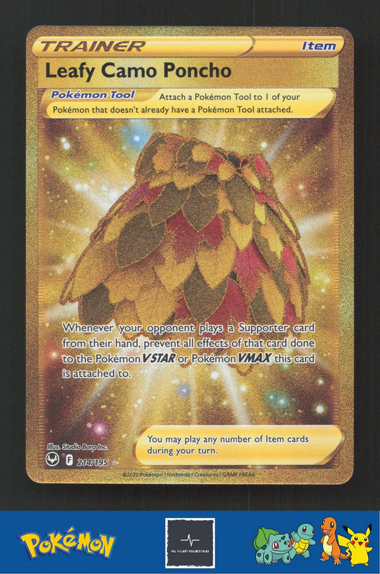 2022 Pokemon SWSH Silver Tempest 214/195 Leafy Camo Poncho