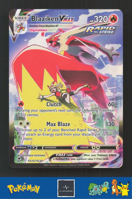 2022 Pokemon SWSH Silver Tempest TG15/TG30 Blaziken VMAX