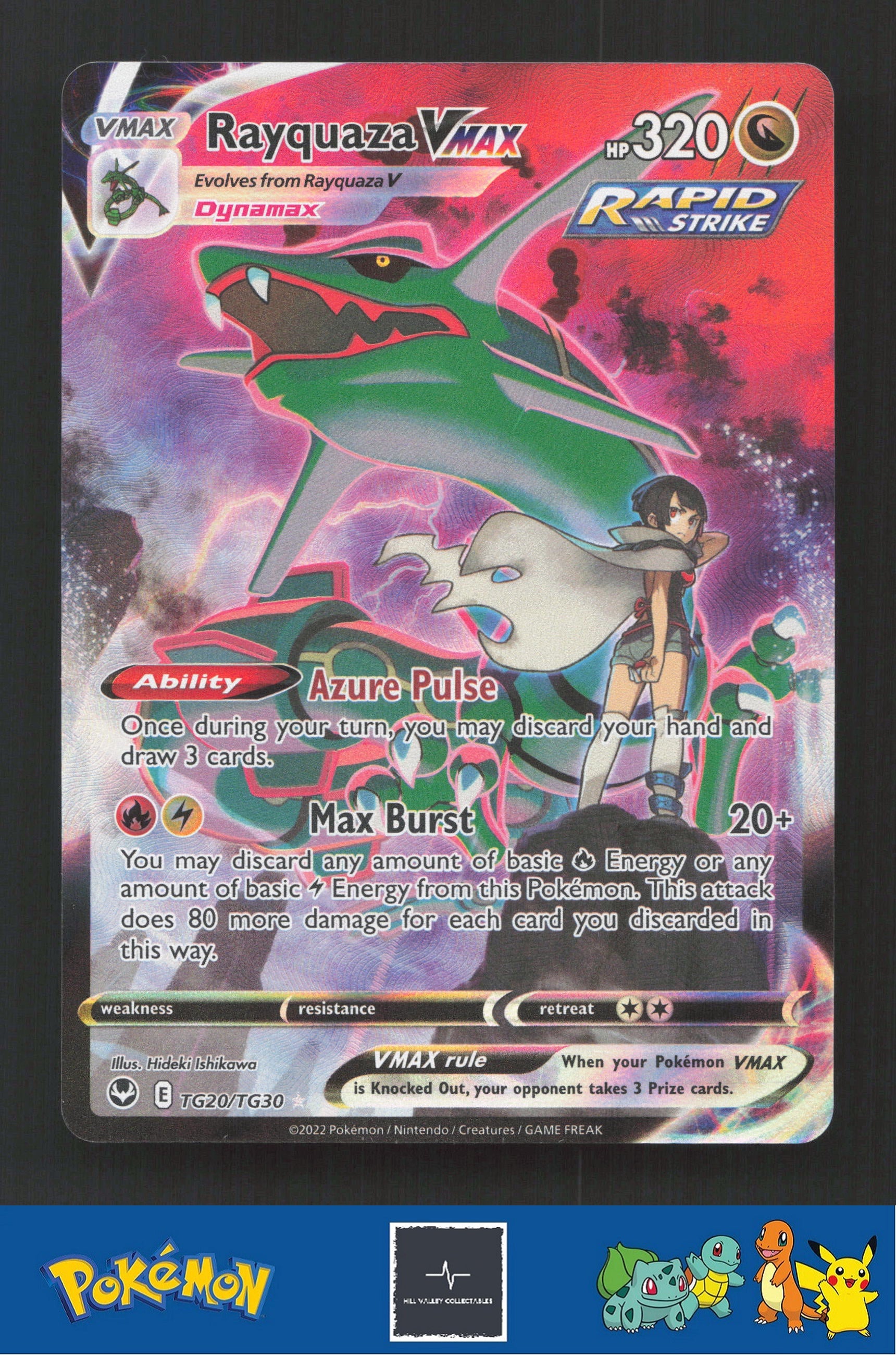 2022 Pokemon SWSH Silver Tempest TG20/TG30 Rayquaza VMAX