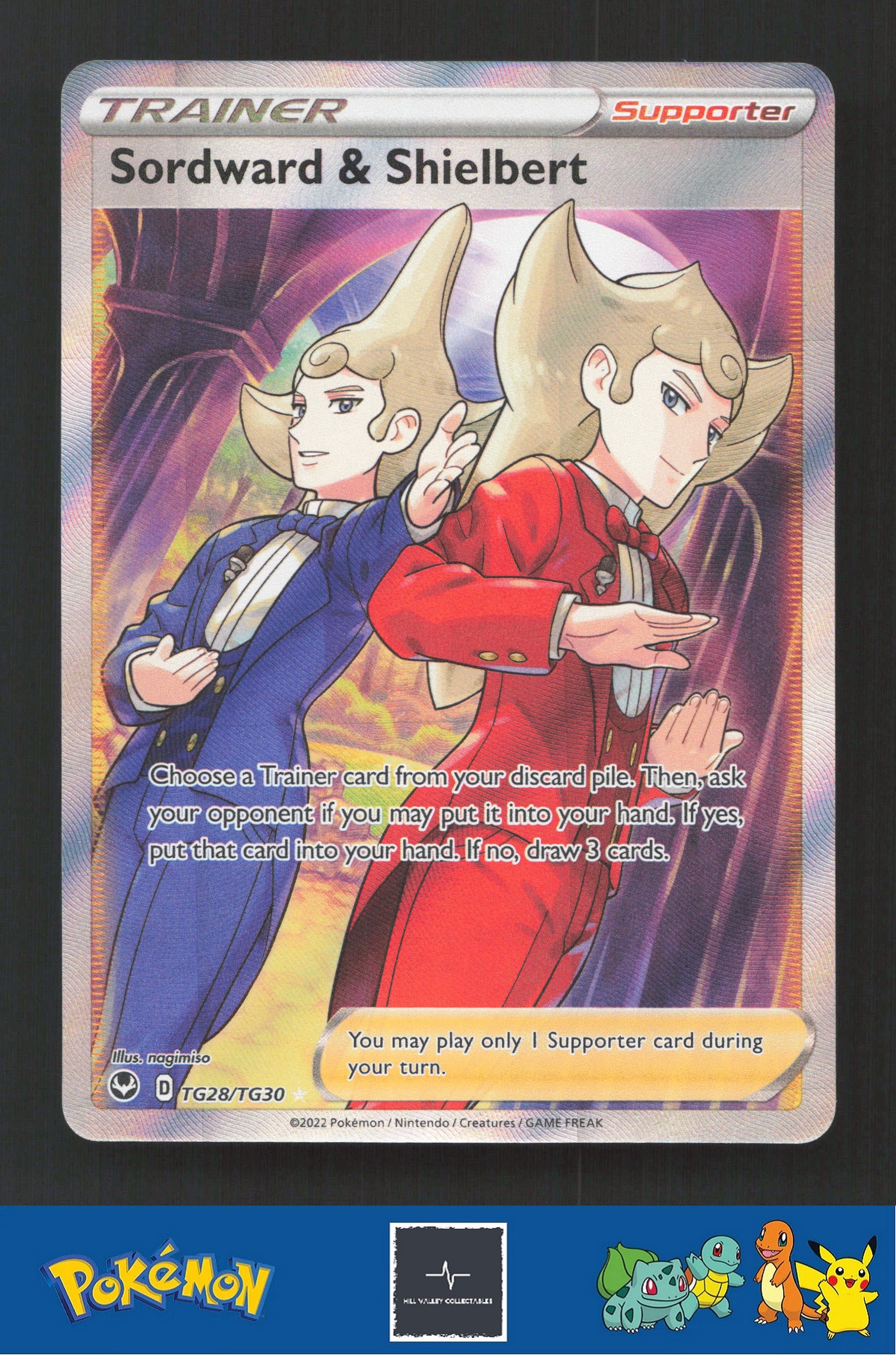 2022 Pokemon SWSH Silver Tempest TG28/TG30 Sordward & Shielbert