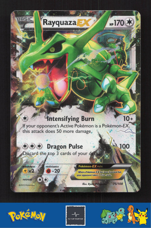 2015 Pokemon XY Roaring Skies 75/108 Rayquaza EX