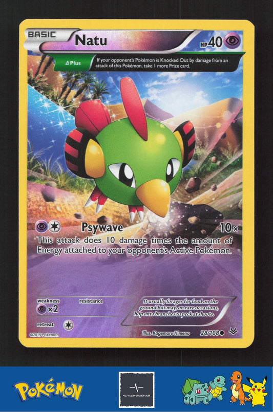 2015 Pokemon XY Roaring Skies 28/108 Natu (Delta) Reverse