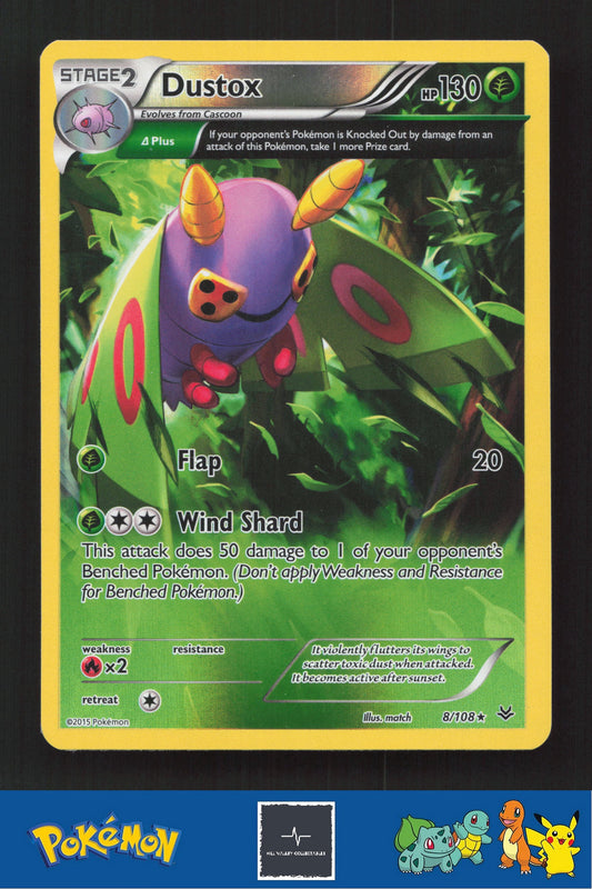 2015 Pokemon XY Roaring Skies 8/108 Dustox (Delta) Reverse