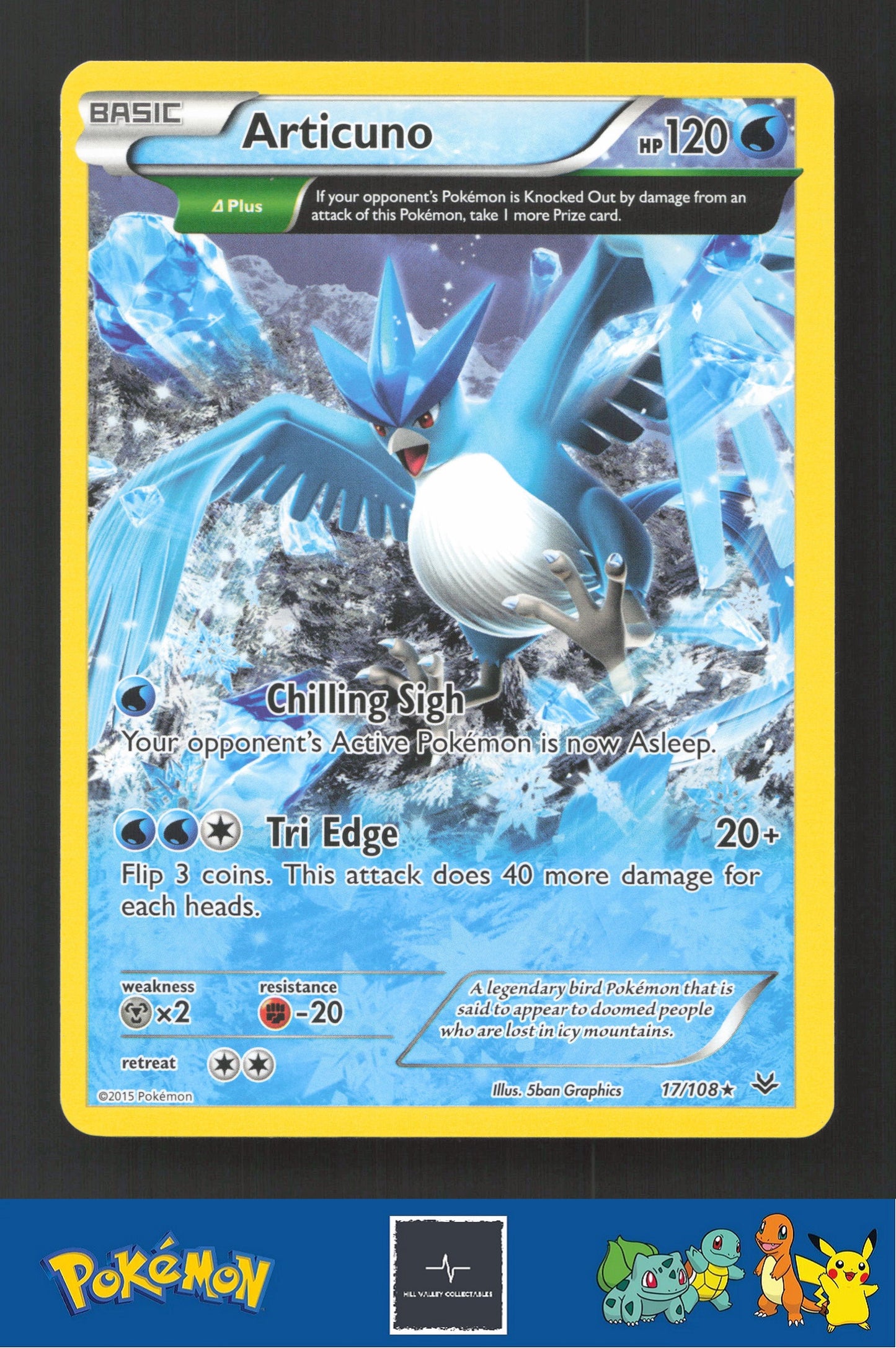 2015 Pokemon XY Roaring Skies 17/108 Articuno (Delta)