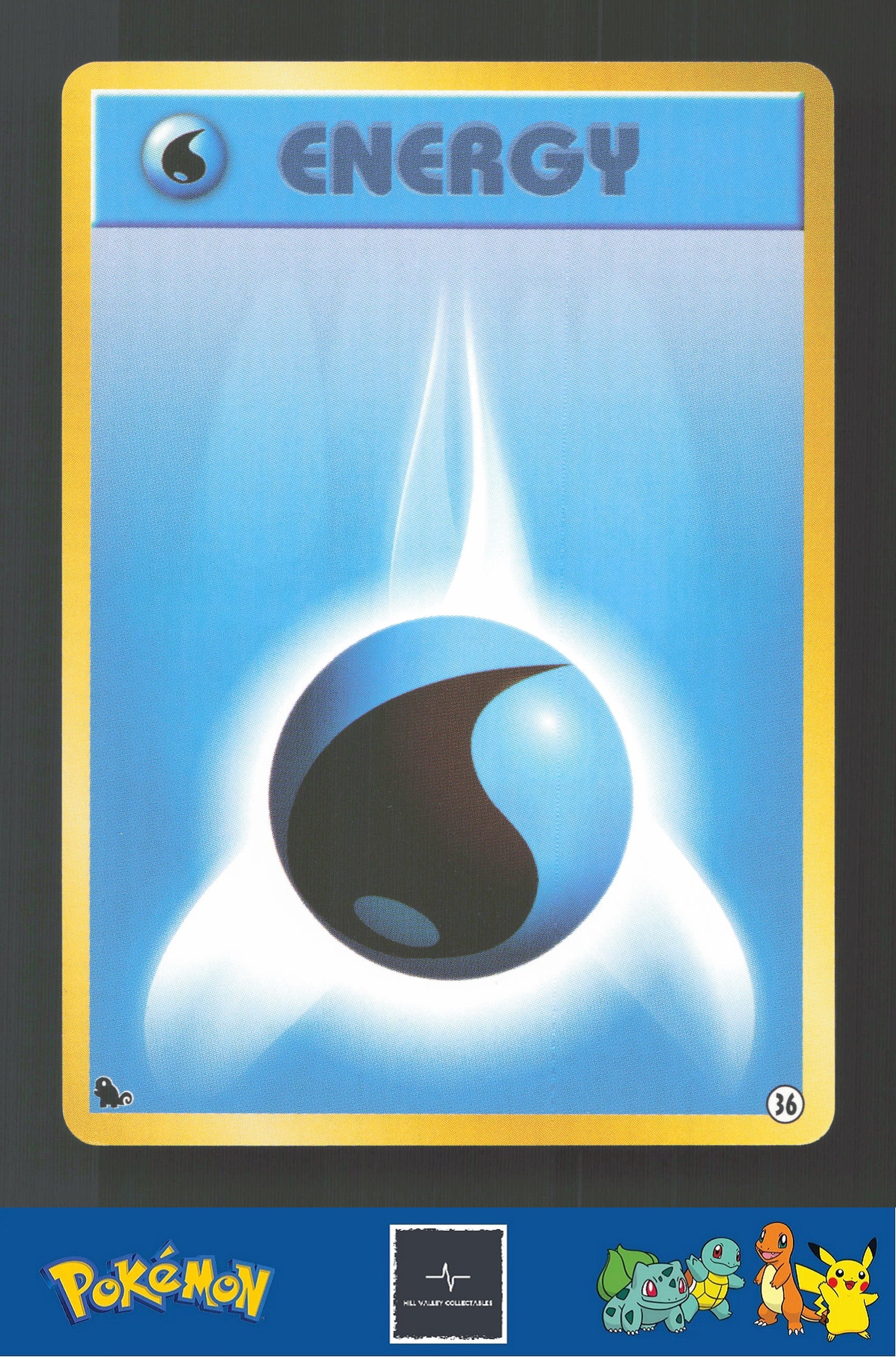 1999 Japanese Pokemon Squirtle / Bulbasaur VHS Deck Water Energy #36
