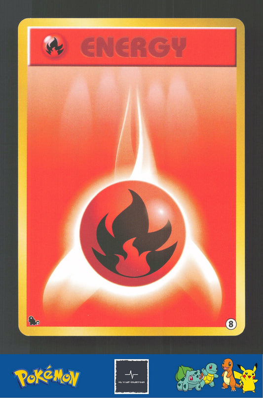 1999 Japanese Pokemon Squirtle / Bulbasaur VHS Deck Fire Energy #8