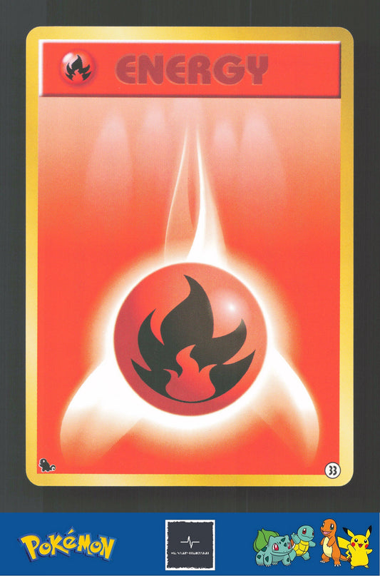 1999 Japanese Pokemon Squirtle / Bulbasaur VHS Deck Fire Energy #33