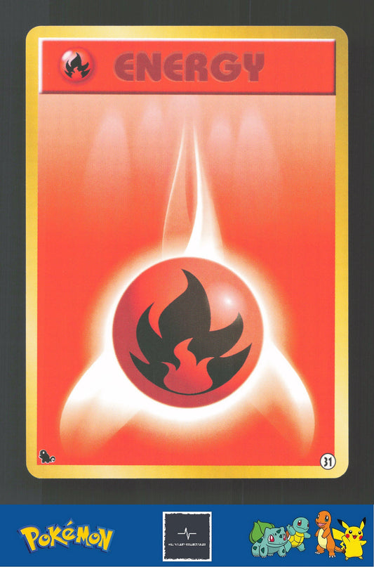 1999 Japanese Pokemon Squirtle / Bulbasaur VHS Deck Fire Energy #31