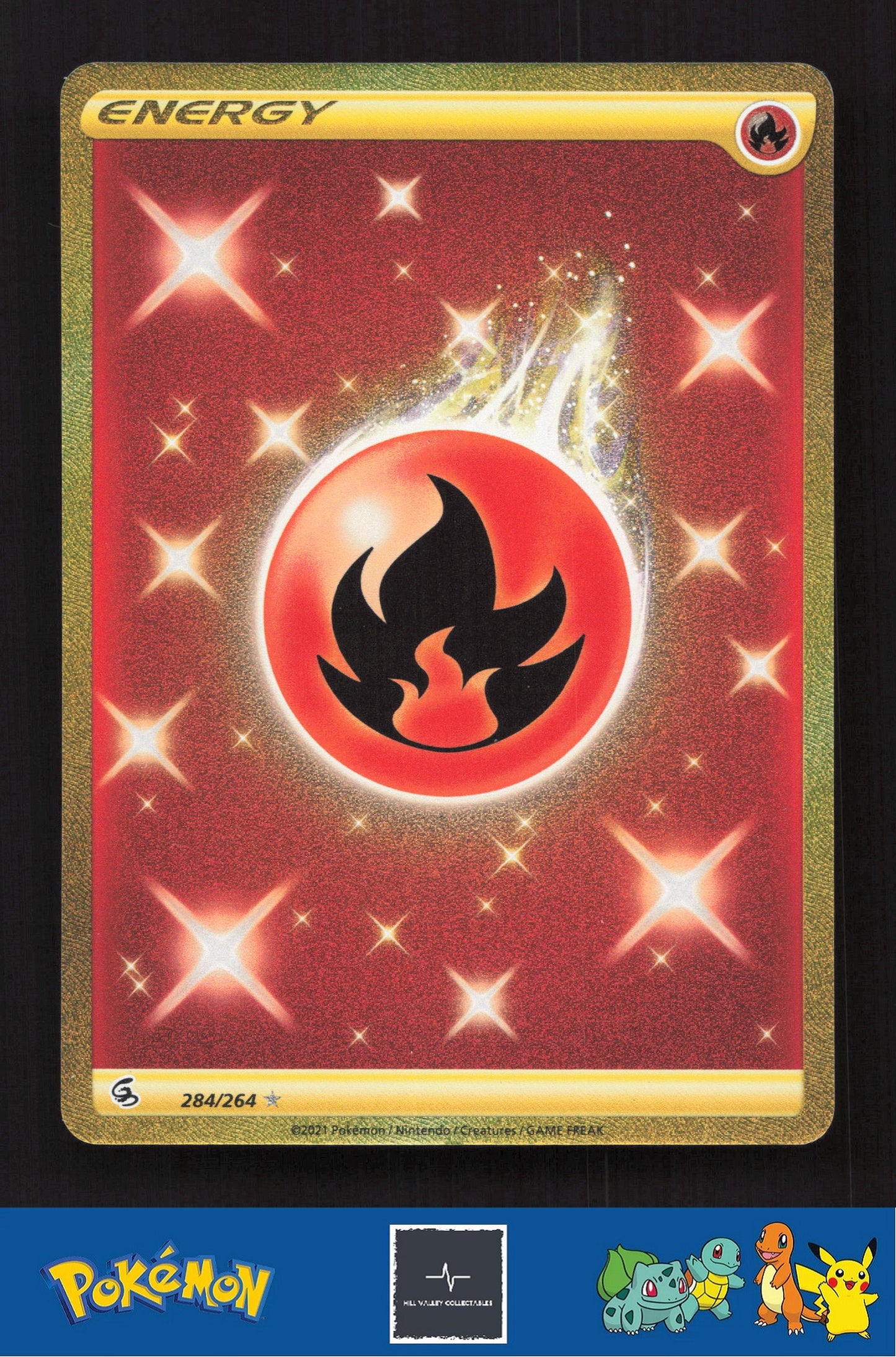 2021 Pokemon SWSH Fusion Strike 284/264 Fire Energy