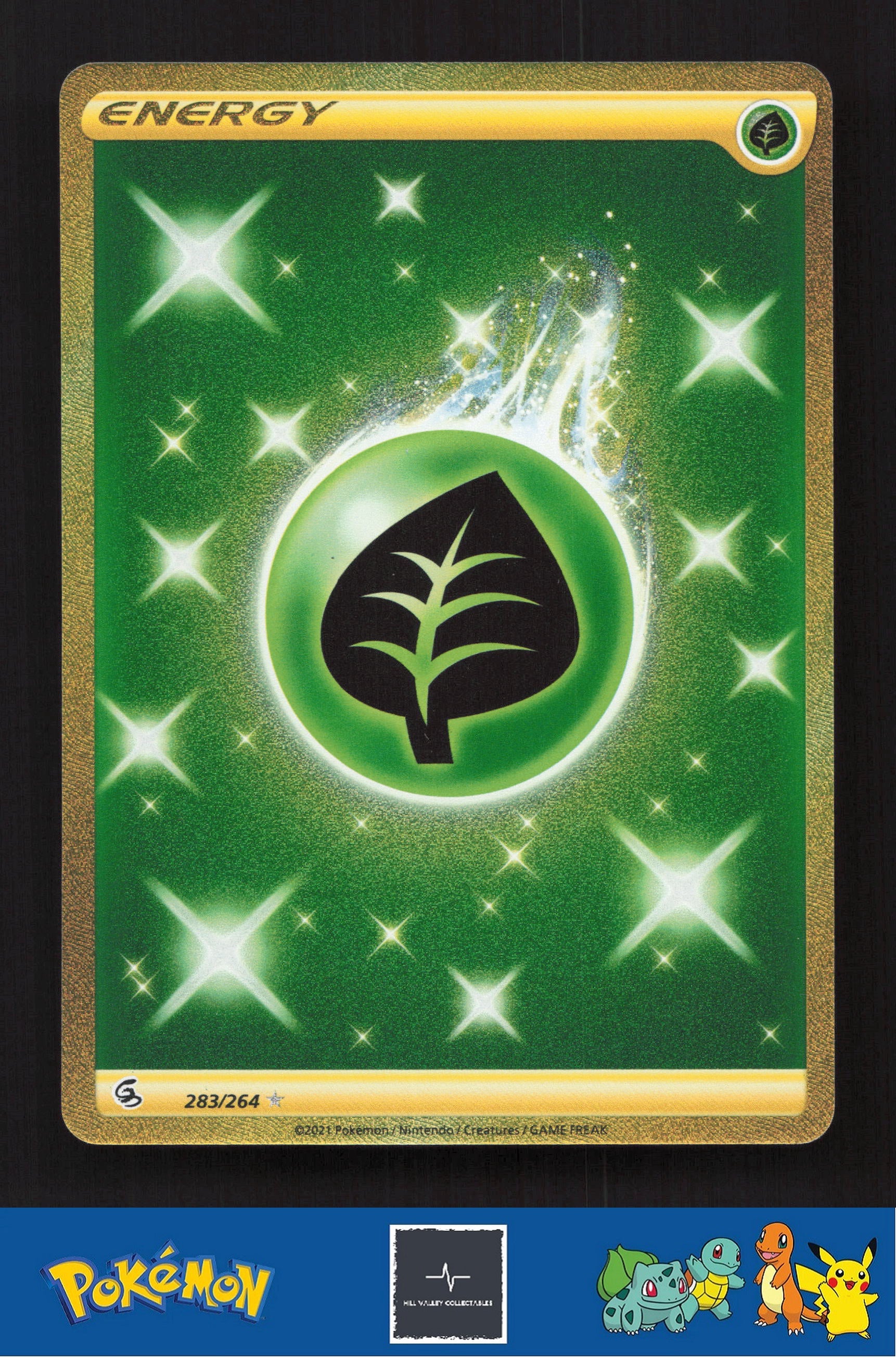 2021 Pokemon SWSH Fusion Strike 283/264 Grass Energy