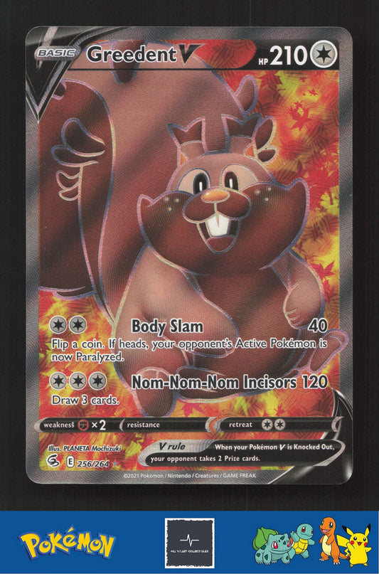 2021 Pokemon SWSH Fusion Strike 256/264 Greedent V