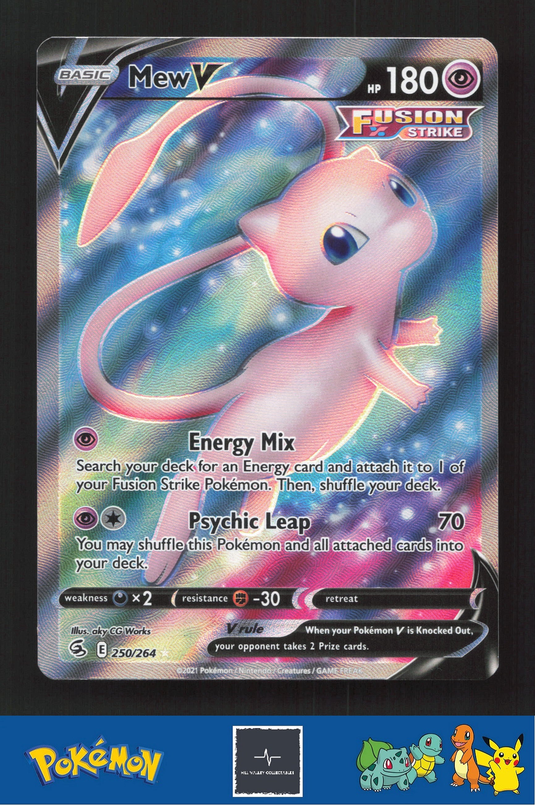 2021 Pokemon SWSH Fusion Strike 250/264 Mew V