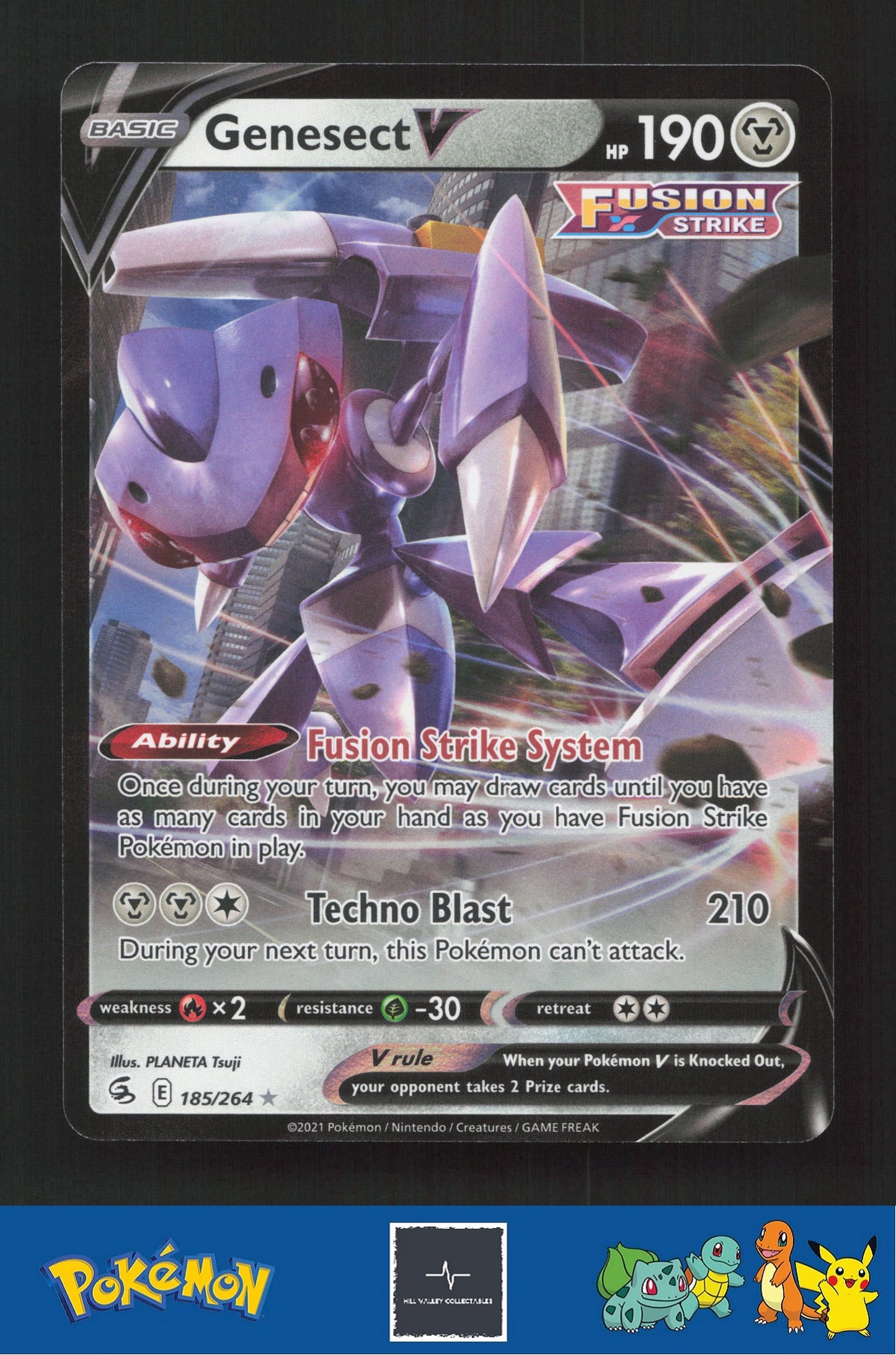 2021 Pokemon SWSH Fusion Strike 185/264 Genesect V