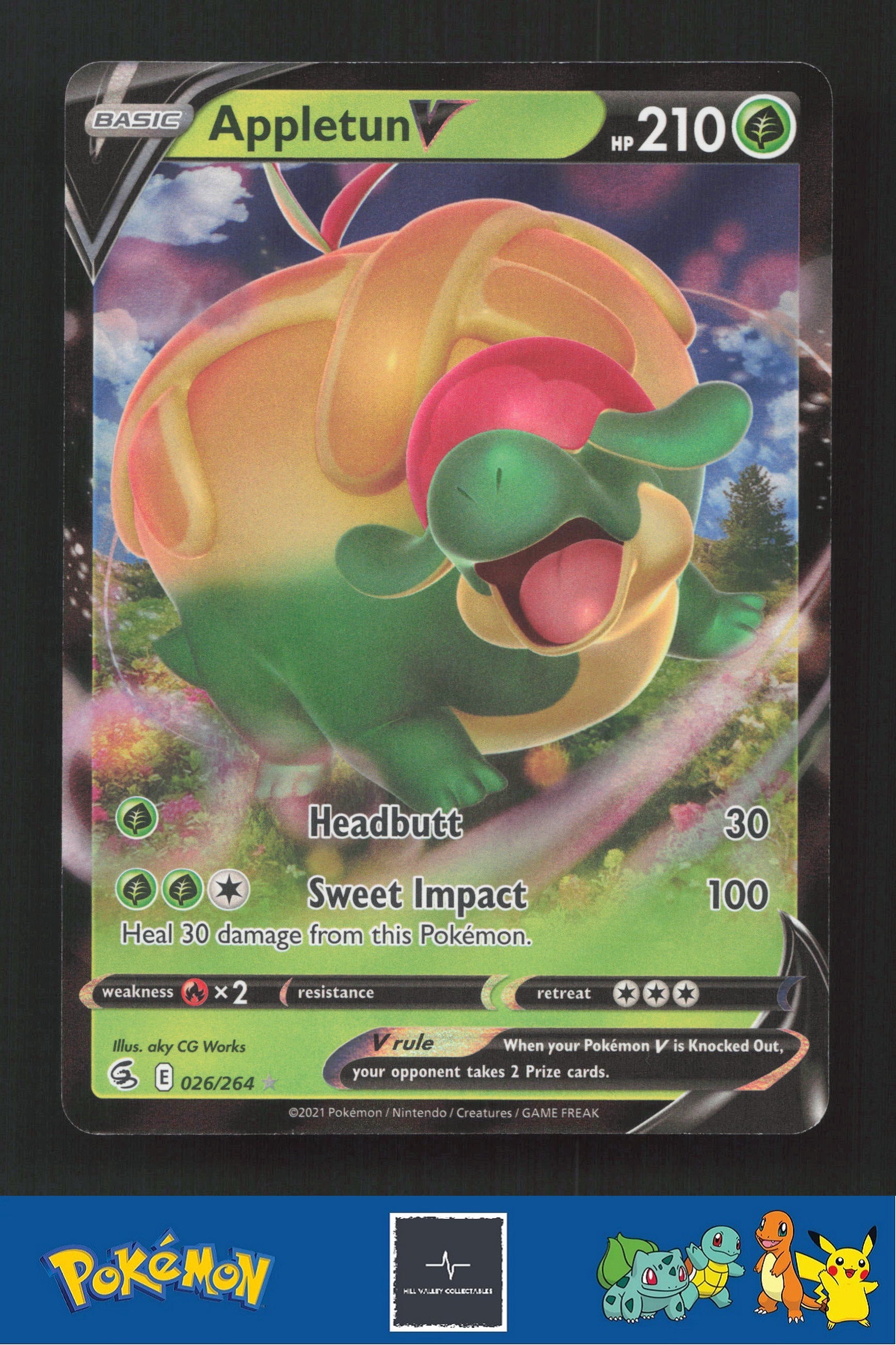 2021 Pokemon SWSH Fusion Strike 026/264 Appletun V