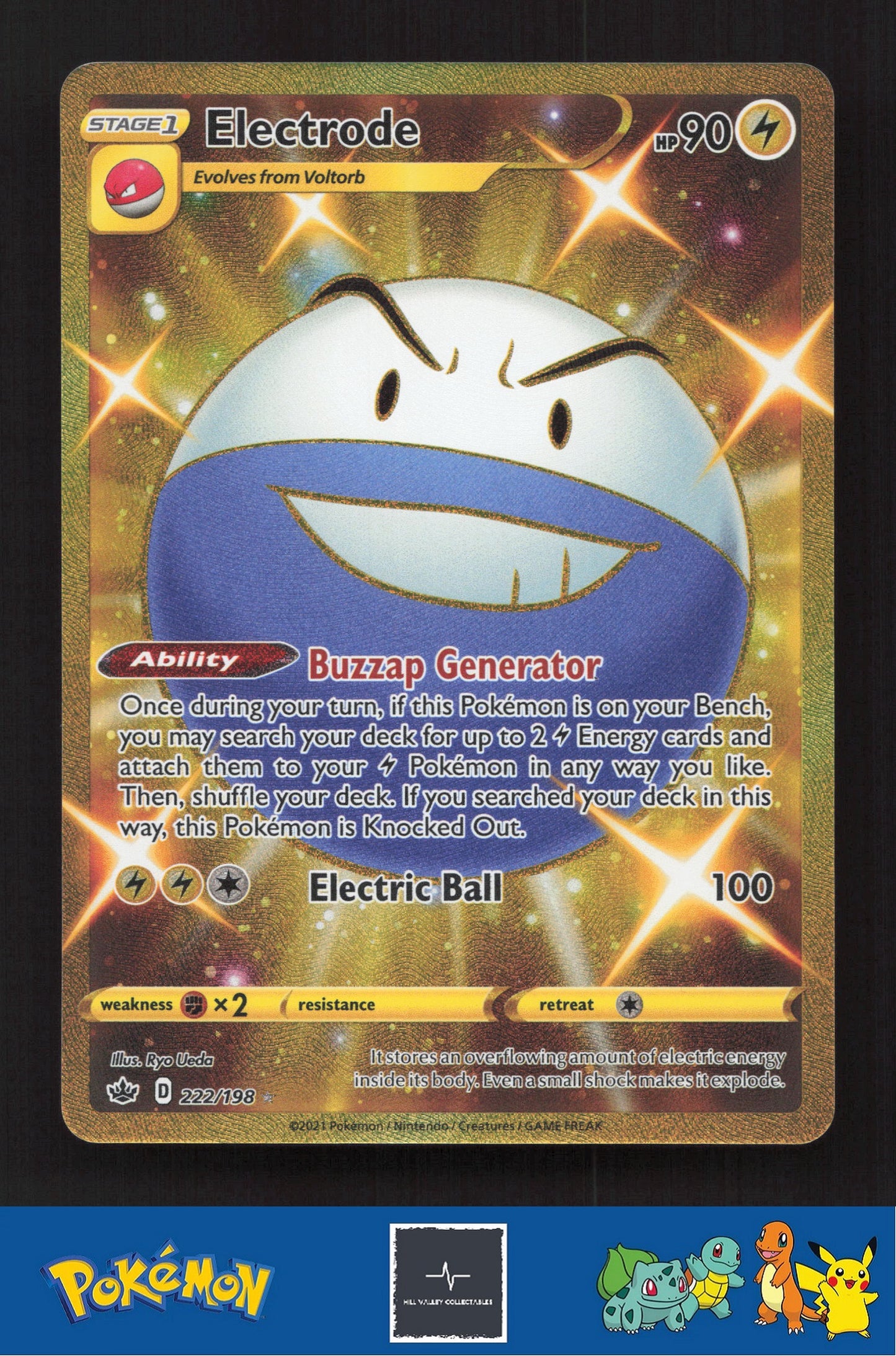 2021 Pokemon SWSH Chilling Reign 222/198 Electrode