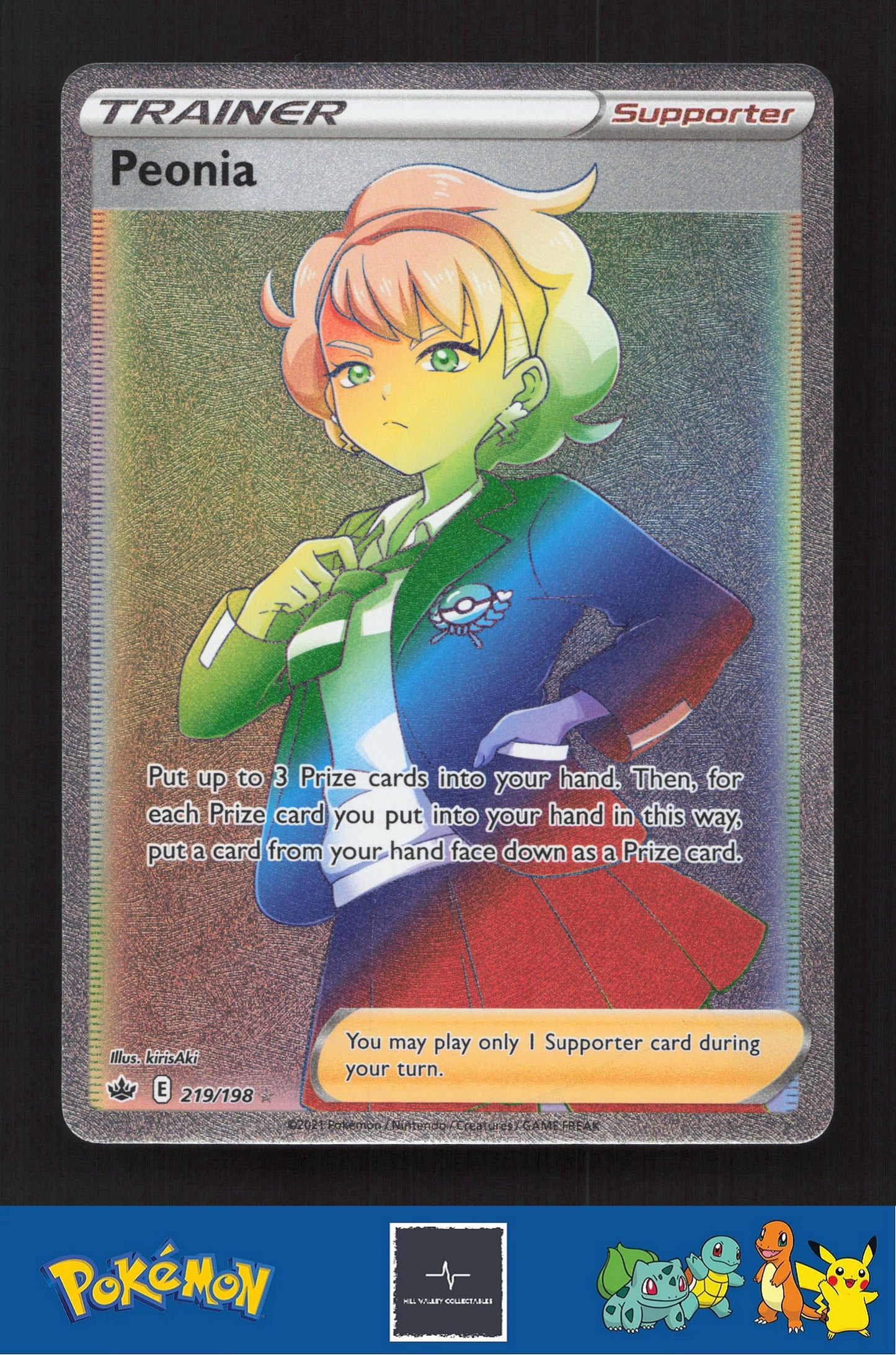 2021 Pokemon SWSH Chilling Reign 219/198 Peonia