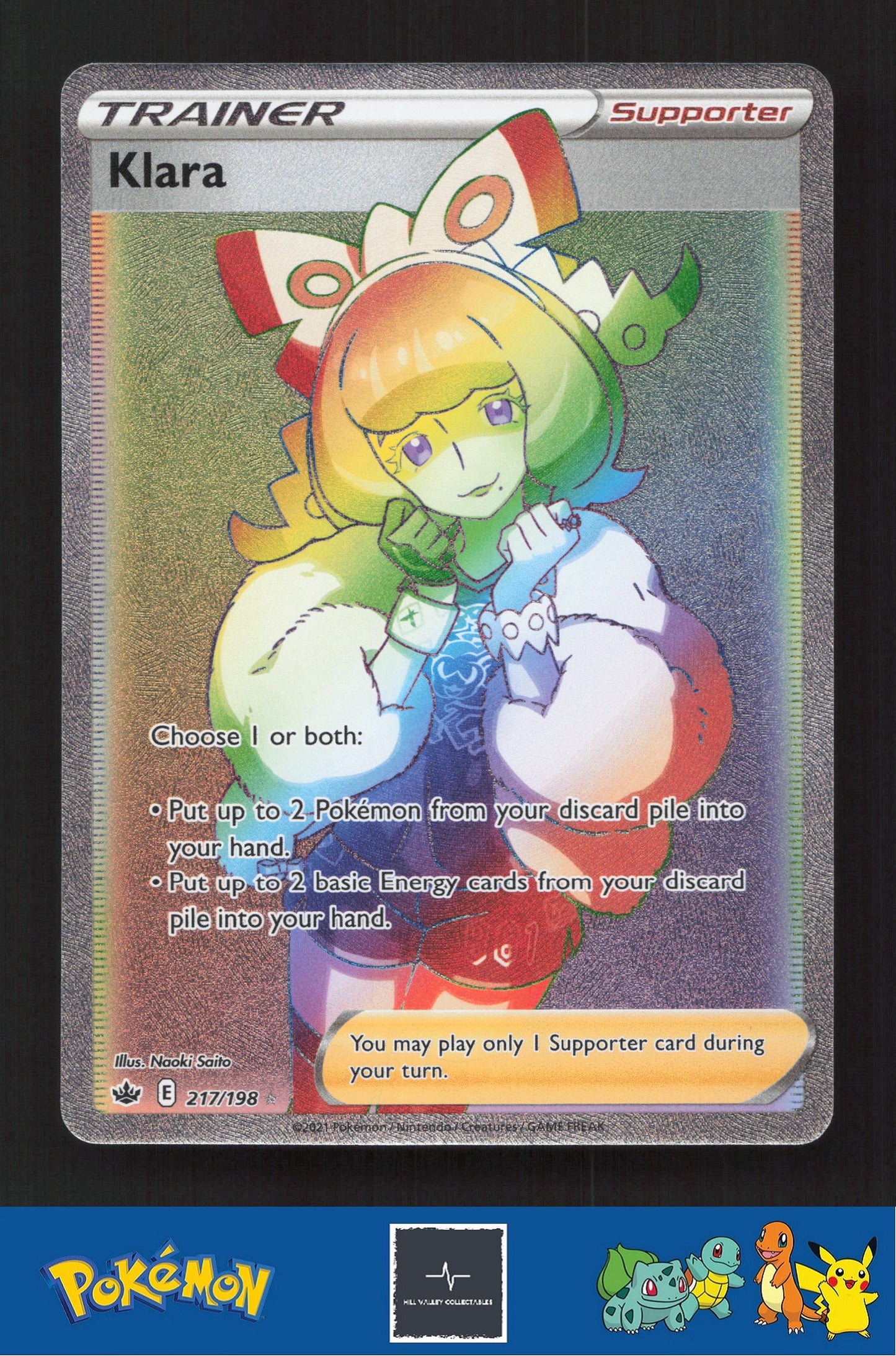 2021 Pokemon SWSH Chilling Reign 217/198 Klara