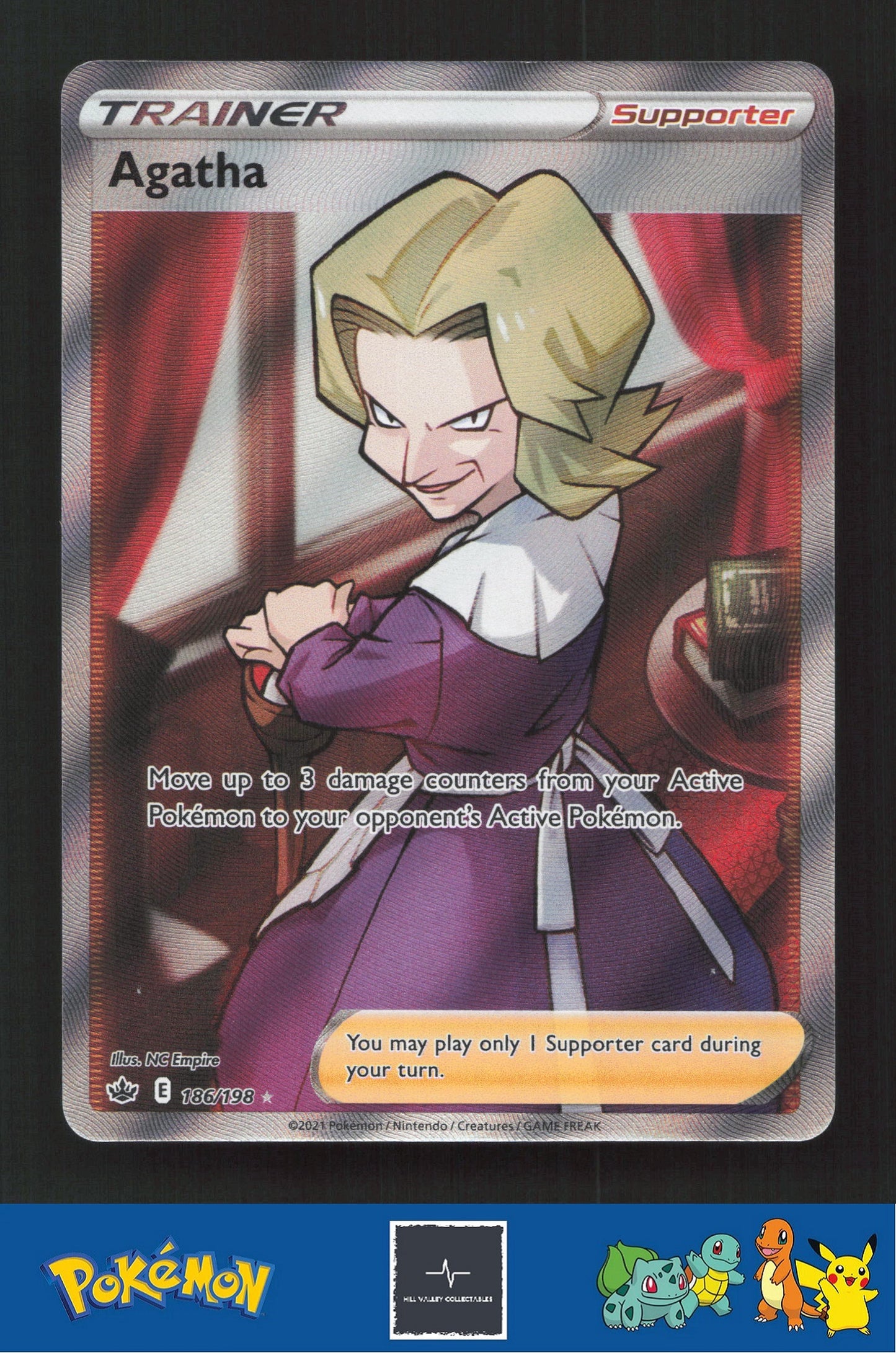 2021 Pokemon SWSH Chilling Reign 186/198 Agatha