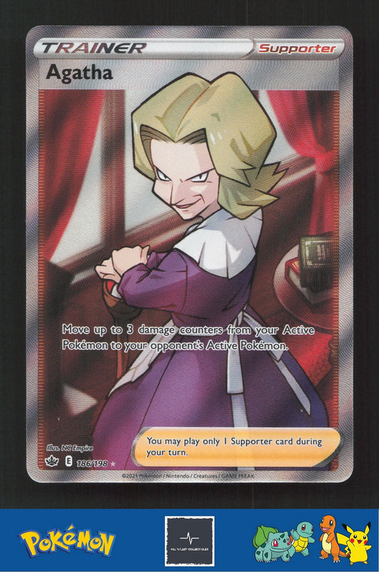 2021 Pokemon SWSH Chilling Reign 186/198 Agatha
