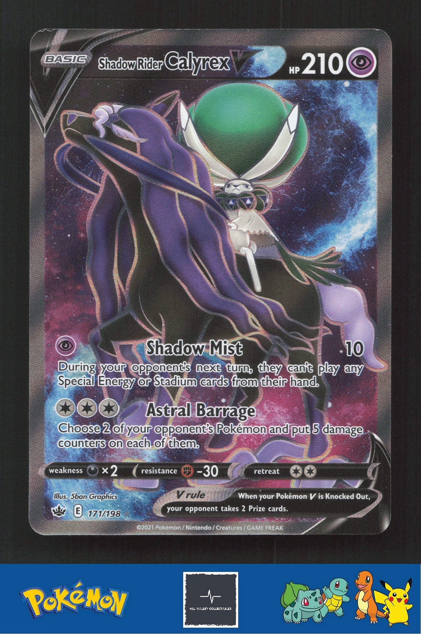 2021 Pokemon SWSH Chilling Reign 171/198 Shadow Rider Calyrex V