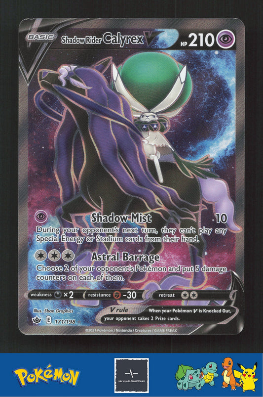 2021 Pokemon SWSH Chilling Reign 171/198 Shadow Rider Calyrex V