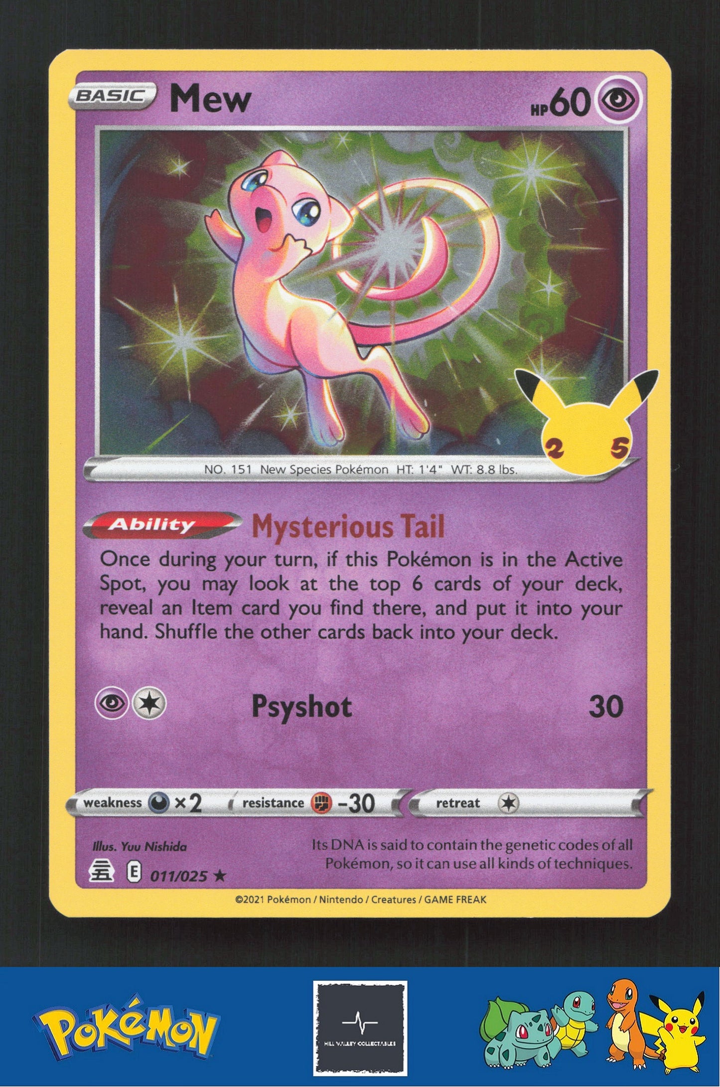 2021 Pokemon SWSH Celebrations 25th 011/025 Mew