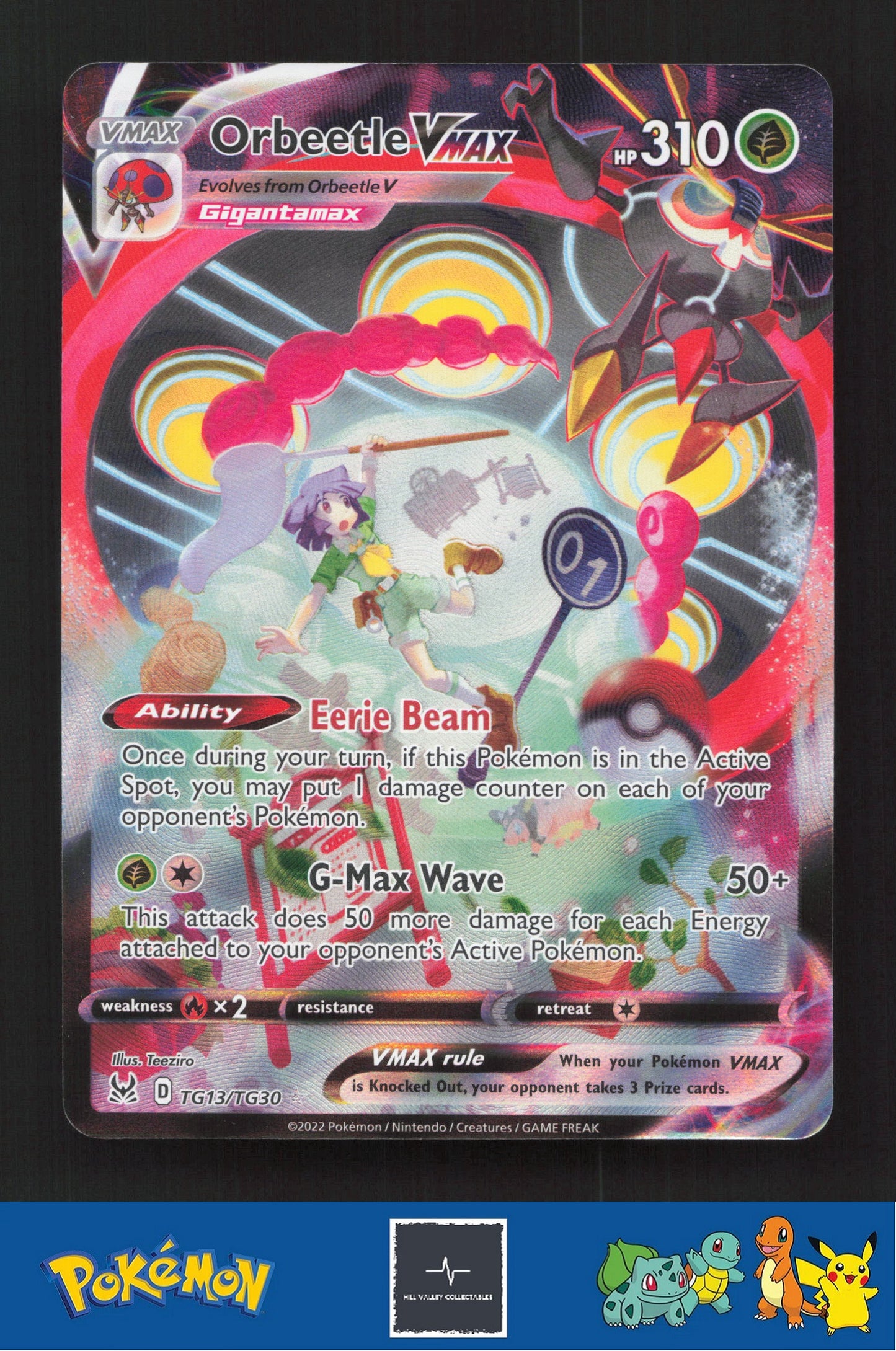 2022 Pokemon Lost Origin TG13/TG30 Orbeetle VMAX