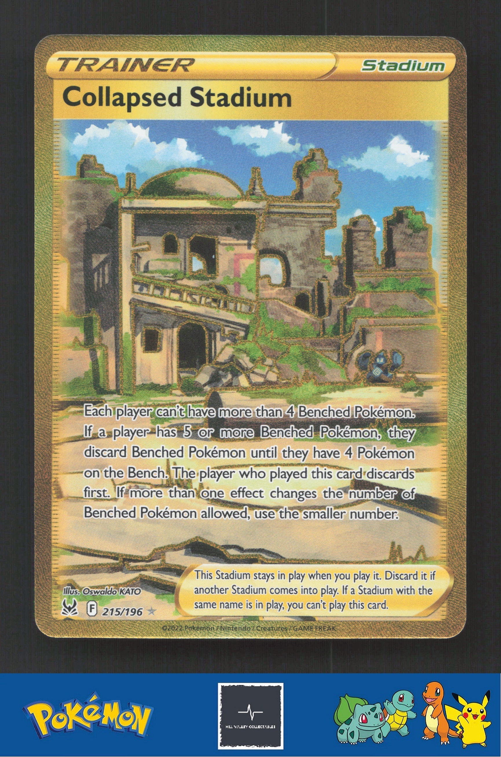 2022 Pokemon Lost Origin 215/196 Collapsed Stadium