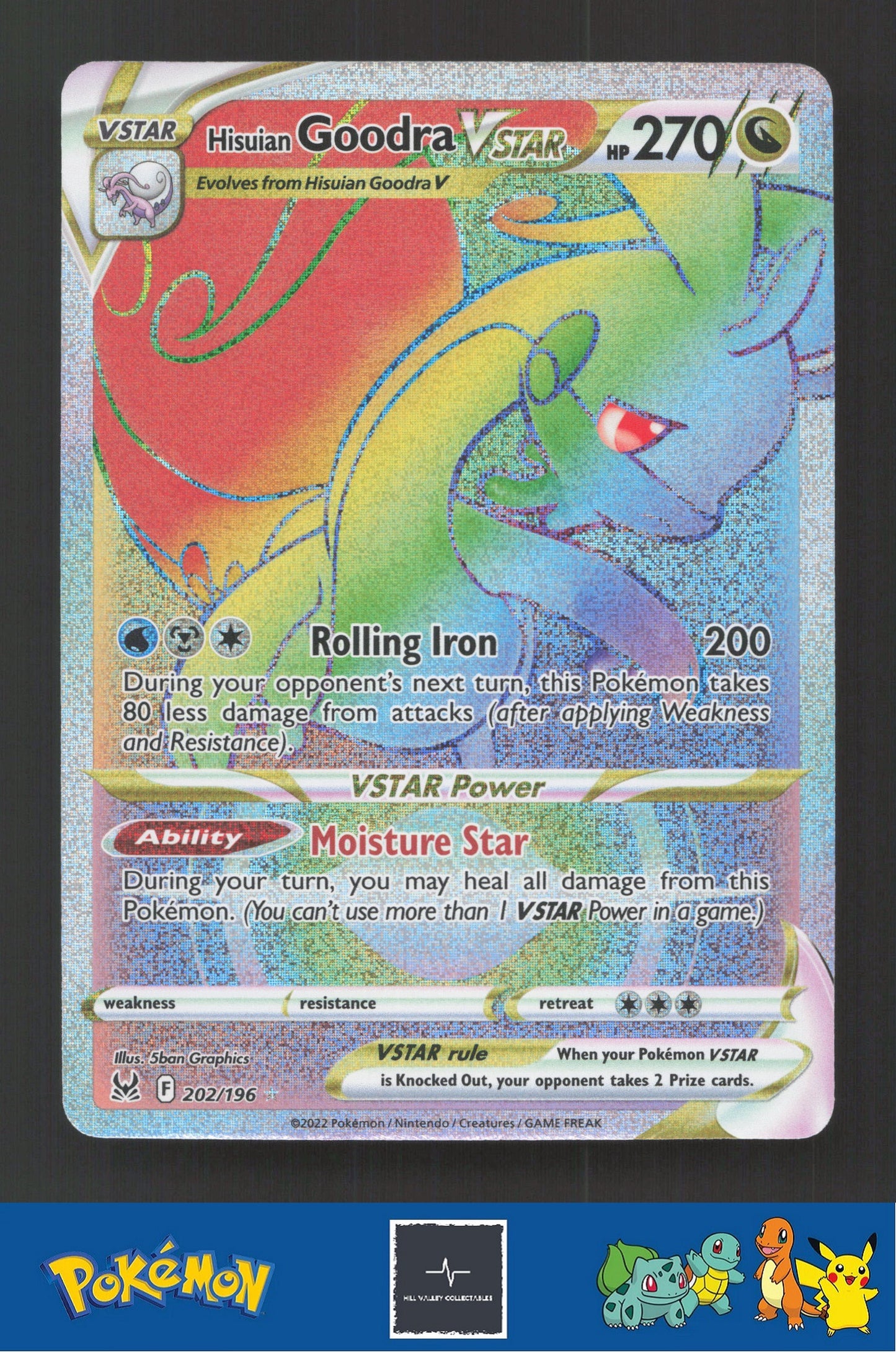 2022 Pokemon Lost Origin 202/196 Hisuian Goodra Vstar
