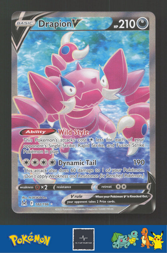 2022 Pokemon Lost Origin 182/196 Drapion V