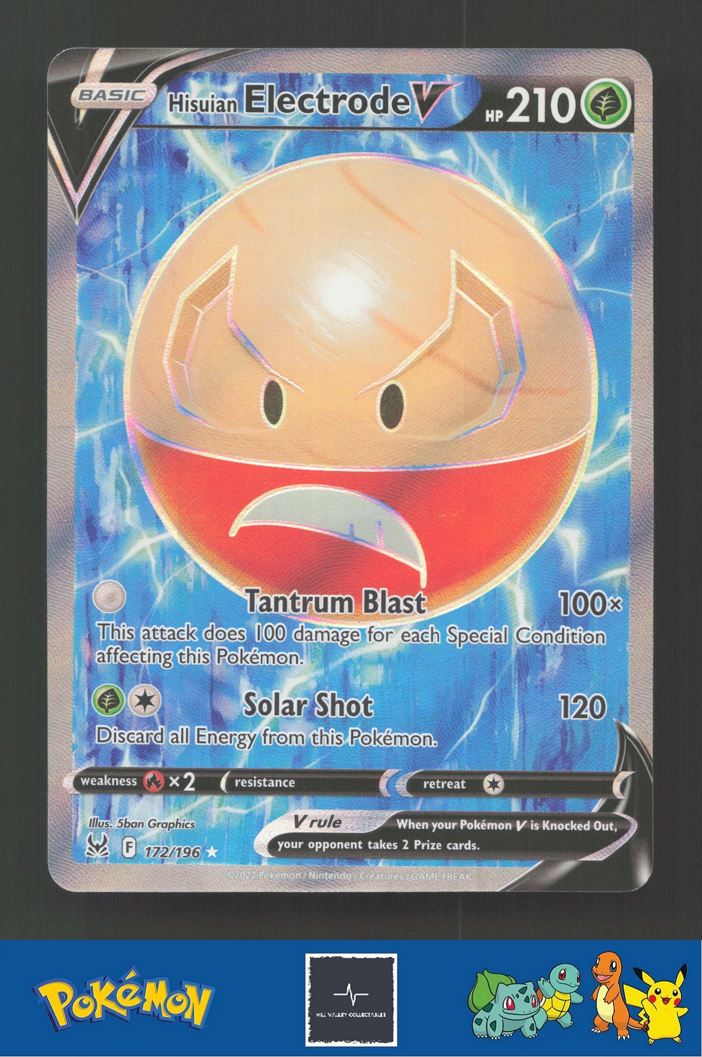 2022 Pokemon Lost Origin 172/196 Hisuian Electrode V