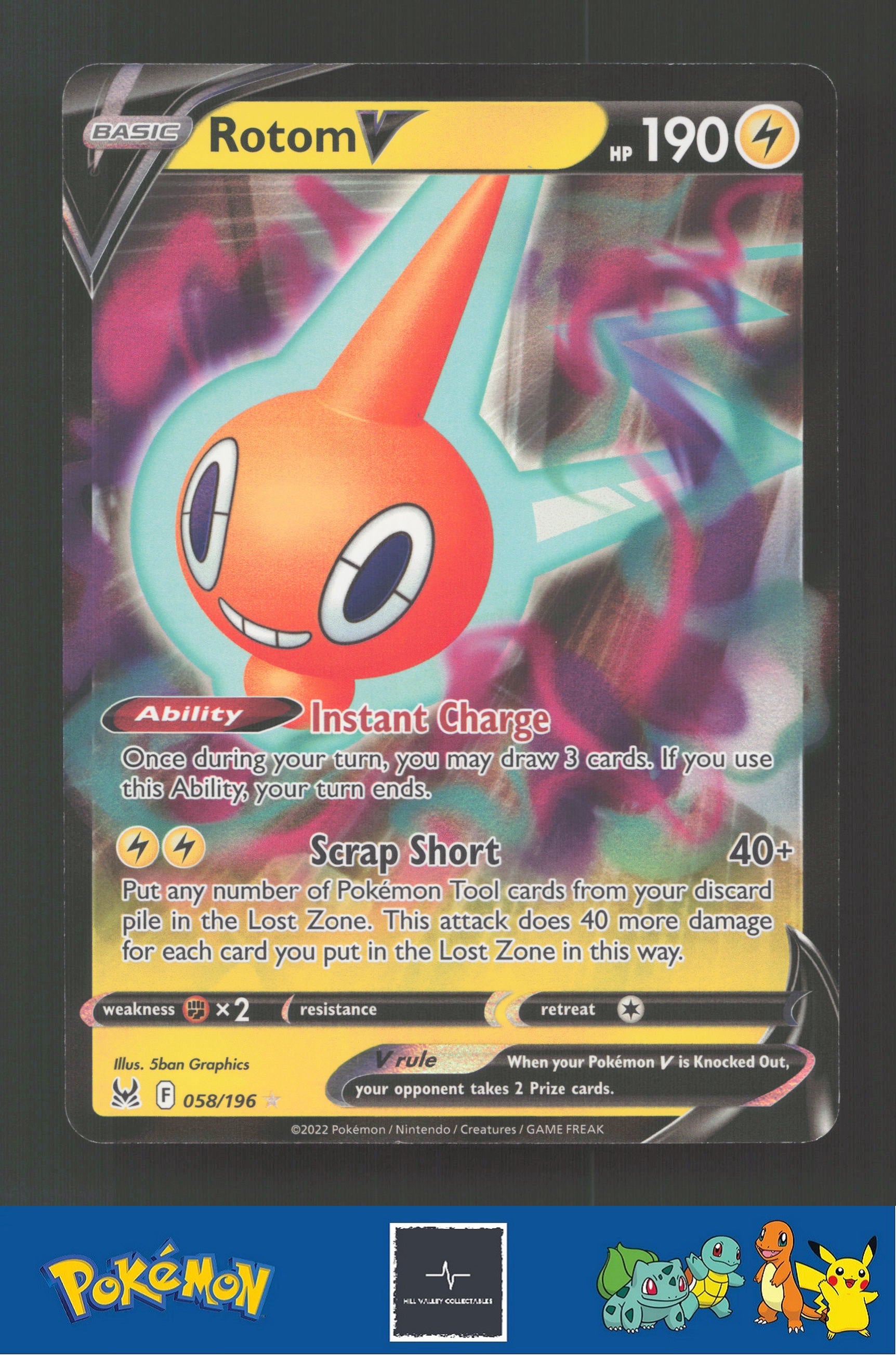 2022 Pokemon Lost Origin 058/196 Rotom V