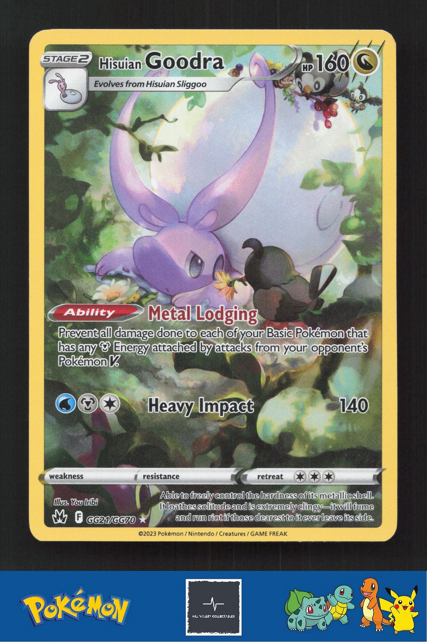 2023 Pokemon SWSH Crown Zenith GG21/GG70 Hisuian Goodra