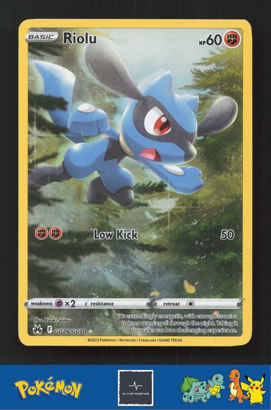 2023 Pokemon SWSH Crown Zenith GG26/GG70 Riolu
