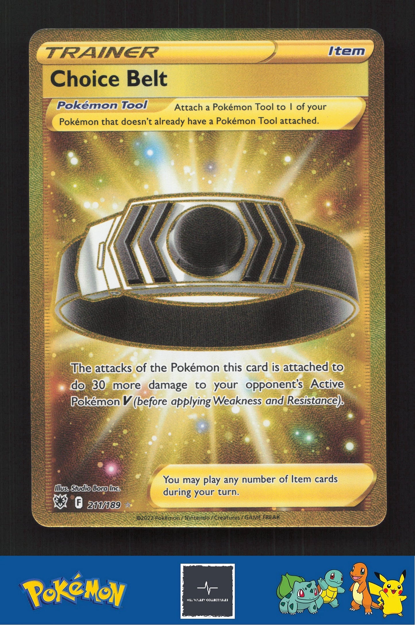 2022 Pokemon SWSH Astral Radiance 211/189 Choice Belt