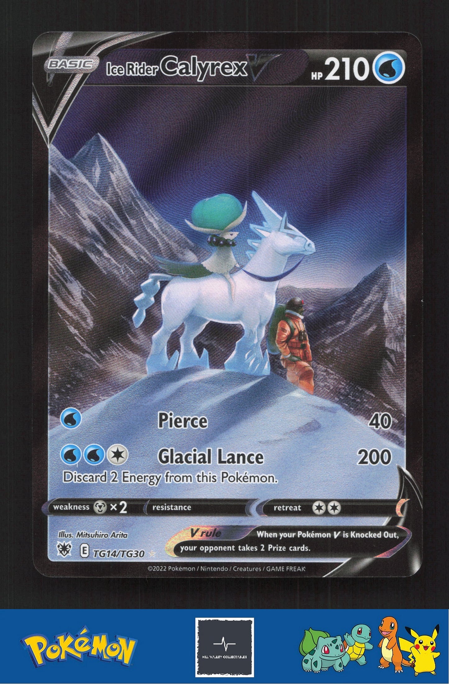 2022 Pokemon SWSH Astral Radiance TG14/TG30 Ice Rider Calyrex V