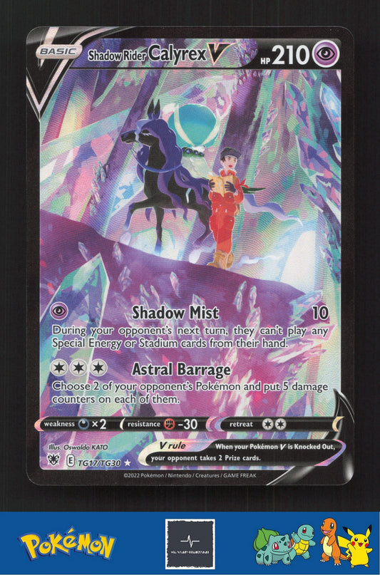 2022 Pokemon SWSH Astral Radiance TG17/TG30 Shadow Rider Calyrex V
