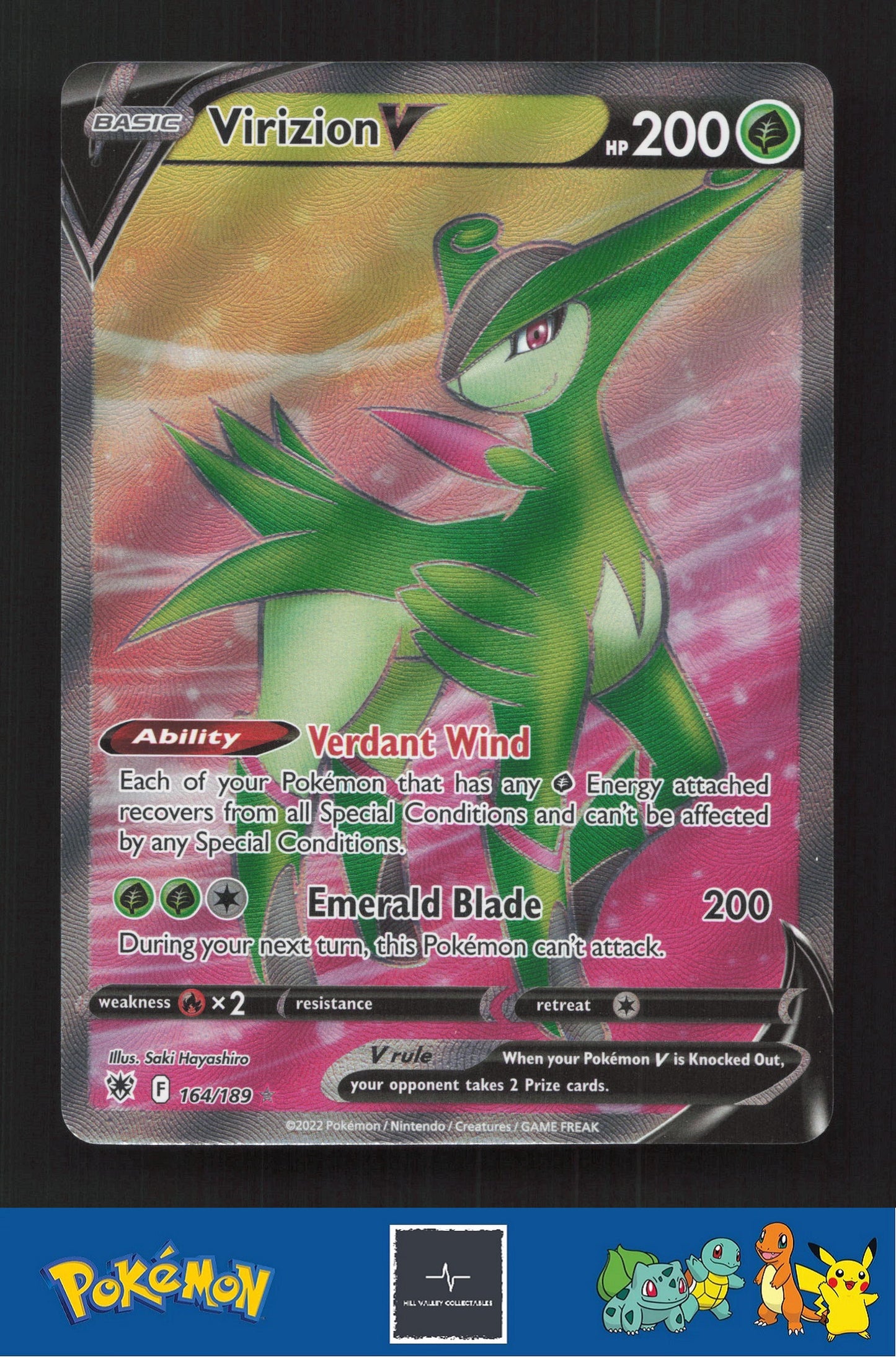 2022 Pokemon SWSH Astral Radiance 164/189 Virizion V