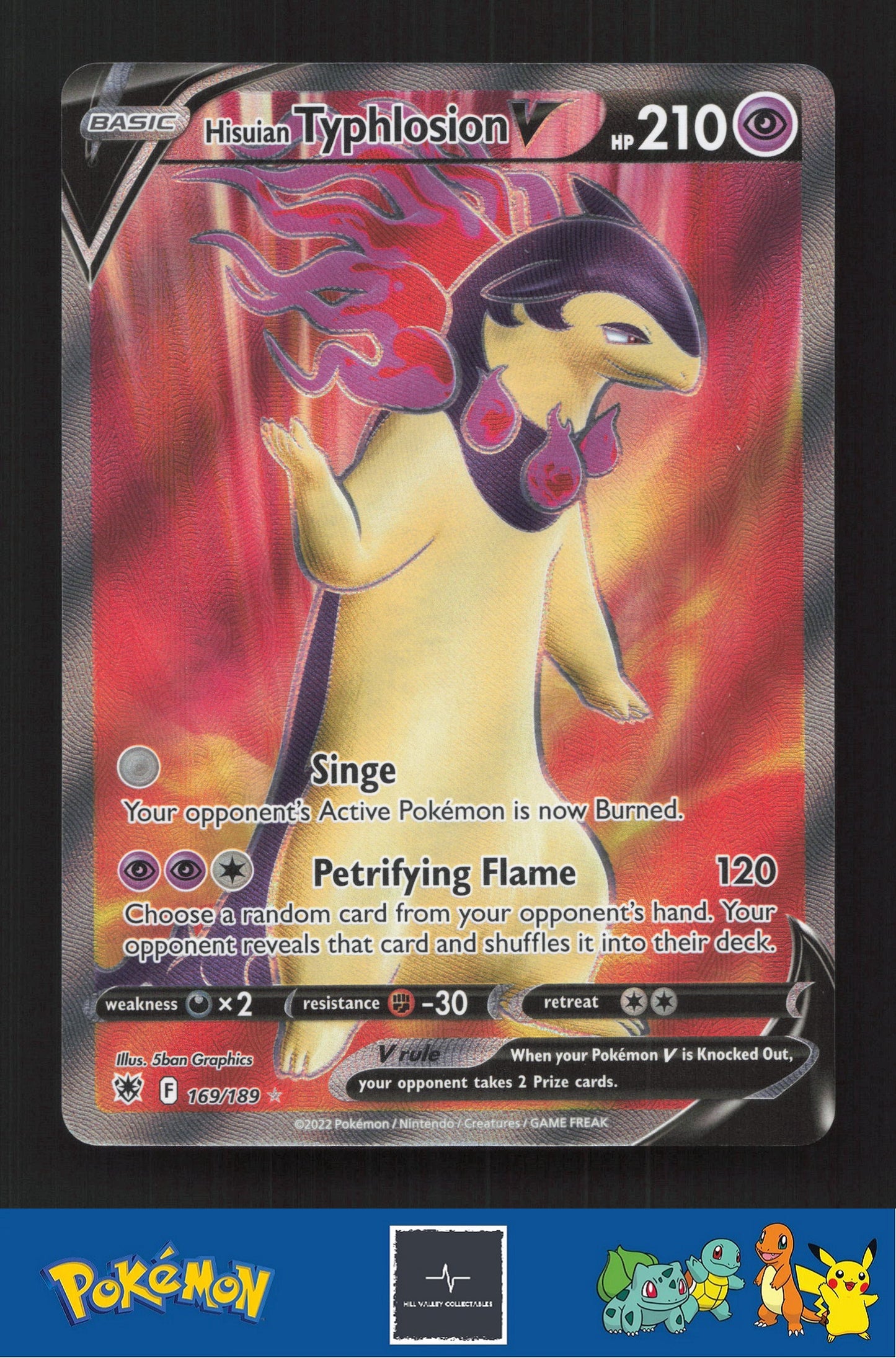 2022 Pokemon SWSH Astral Radiance 169/189 Hisuian Typhlosion V