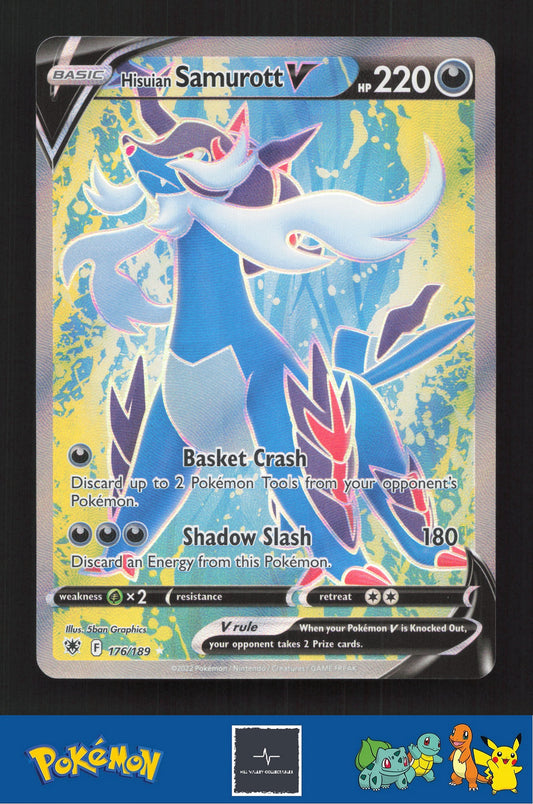 2022 Pokemon SWSH Astral Radiance 176/189 Hisuian Samurott V