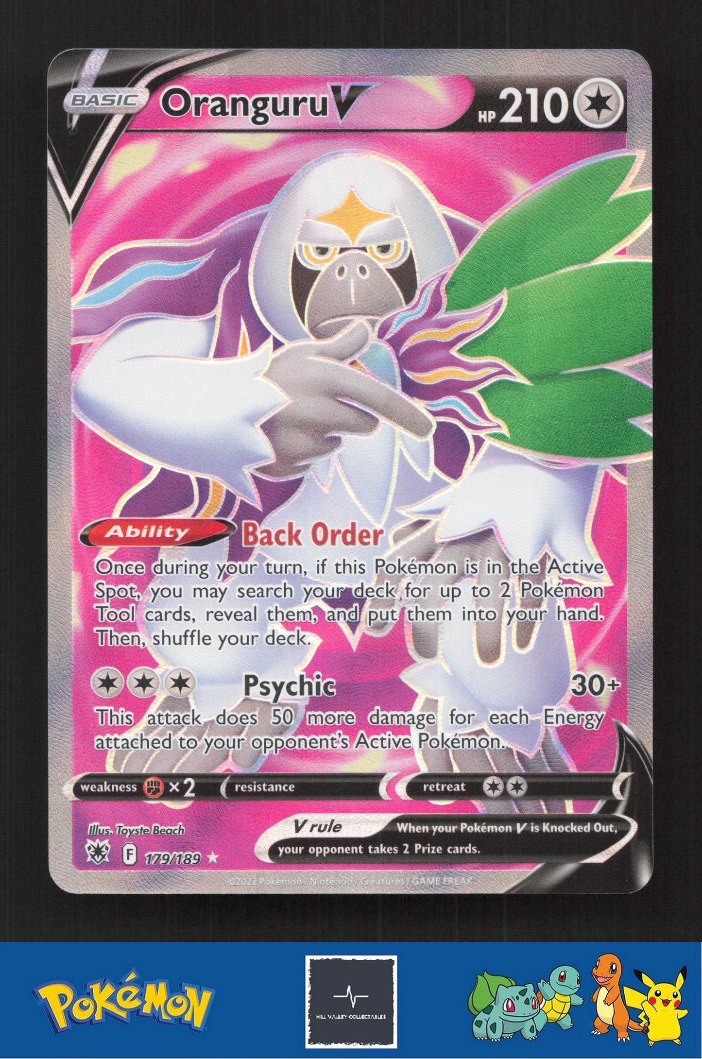 2022 Pokemon SWSH Astral Radiance 179/189 Oranguru V