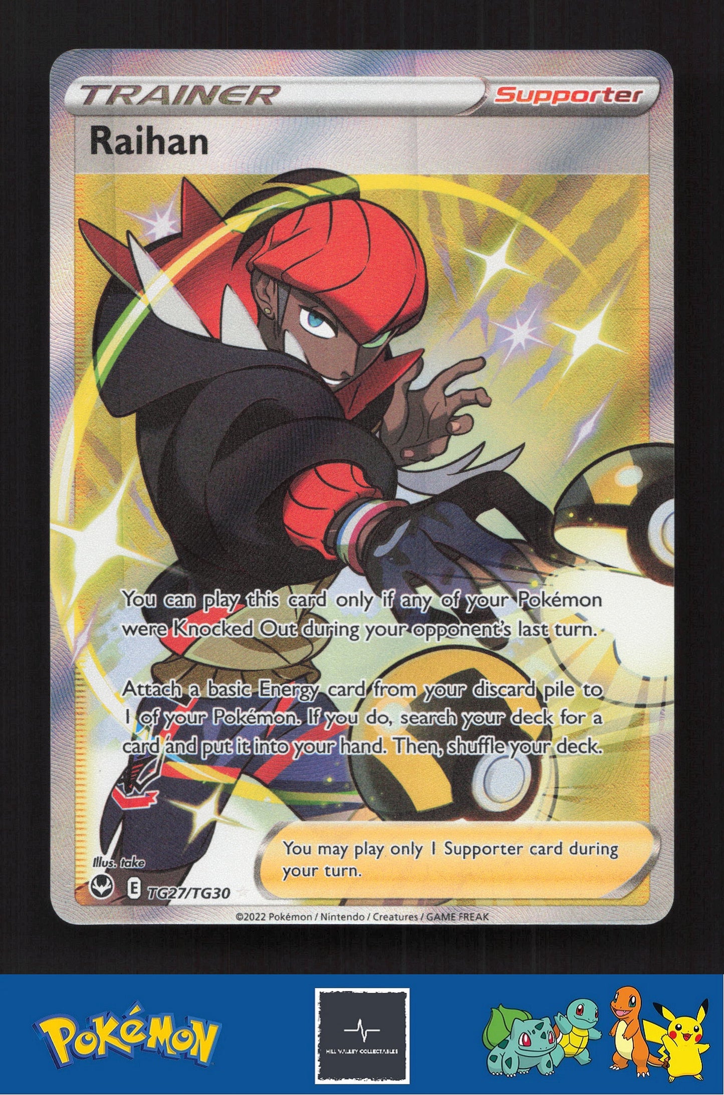 2020 Pokemon SWSH Silver Tempest TG27/TG30 Raihan