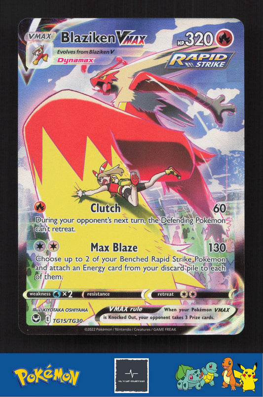 2020 Pokemon SWSH Silver Tempest TG15/TG30 Blaziken VMAX
