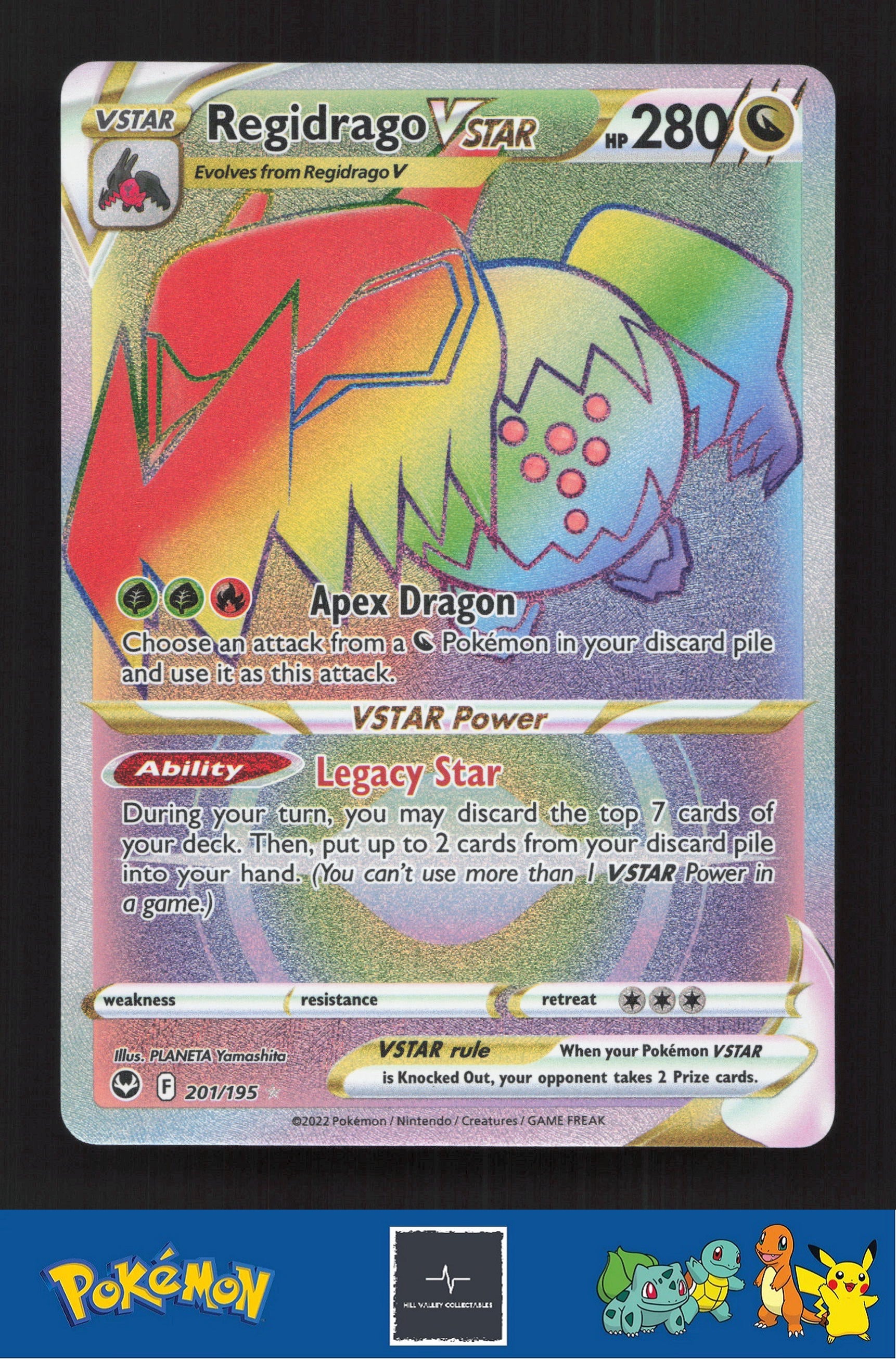 2020 Pokemon SWSH Silver Tempest 201/195 Regidrago Vstar