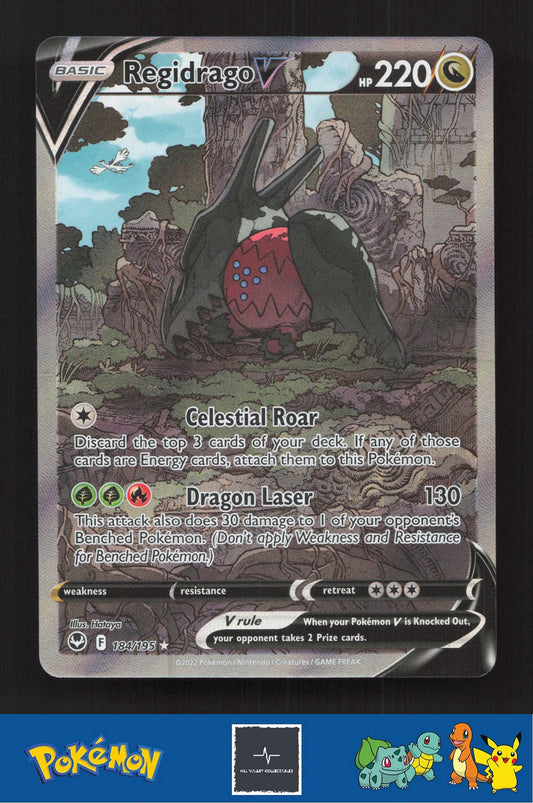 2020 Pokemon SWSH Silver Tempest 184/195 Regidrago V