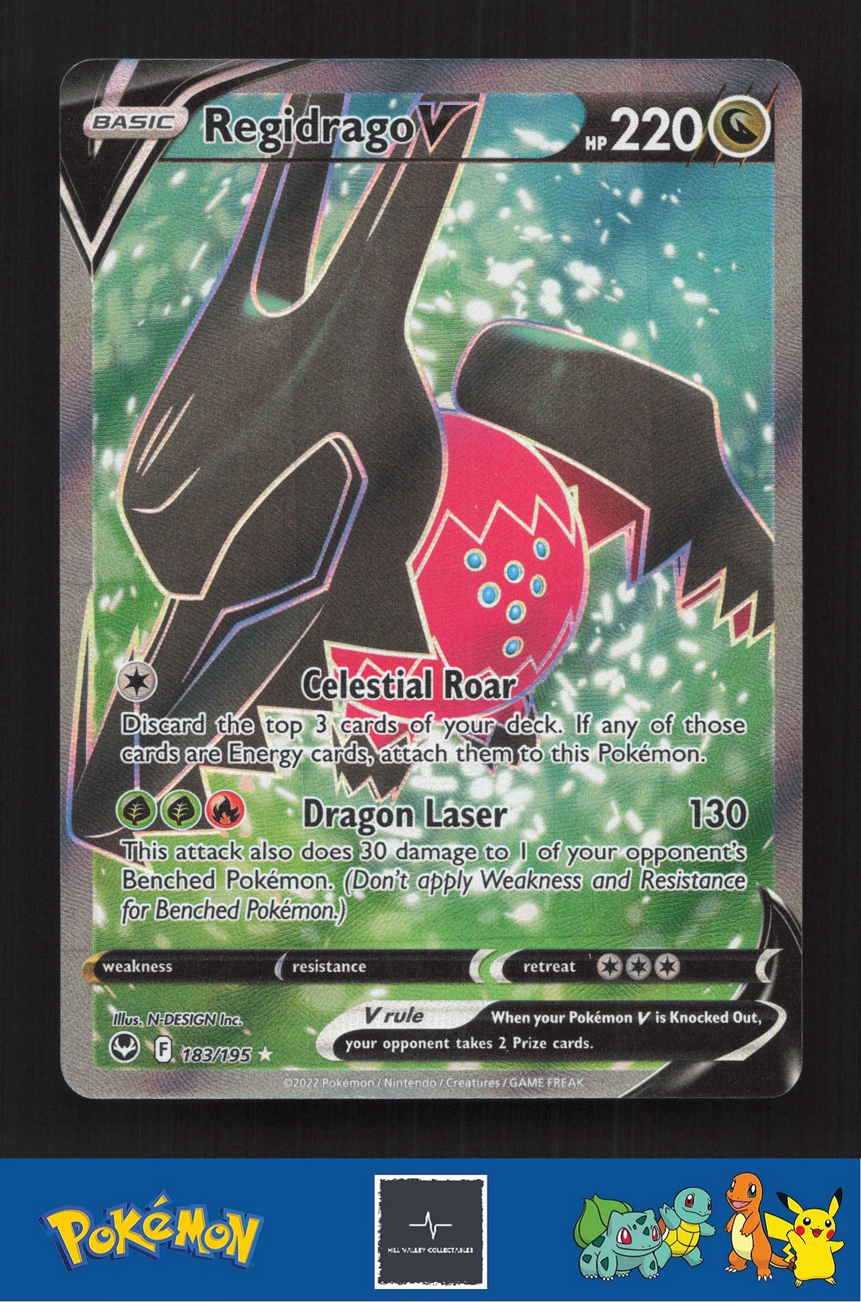 2020 Pokemon SWSH Silver Tempest 183/195 Regidrago V