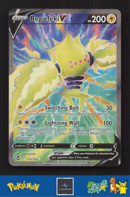 2020 Pokemon SWSH Silver Tempest 175/195 Regieleki V